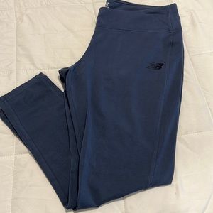 New Balance Blue/Gray Leggings with Logo on Back Leg